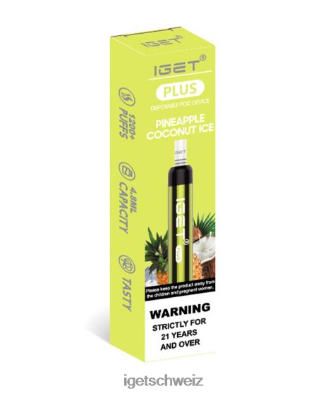 IGET vape plus JNJRFD38 Ananas-Kokos-Eis