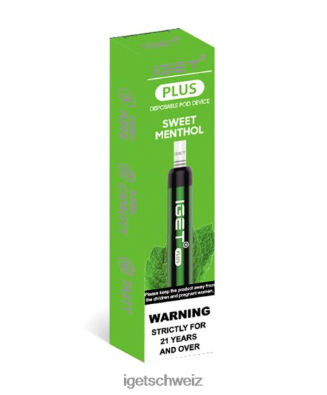 IGET vape Schweiz plus JNJRFD42 süßes Menthol