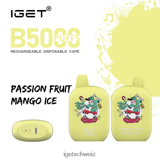 IGET bar online b5000 JNJRFD312 Passionsfrucht-Mango-Eis