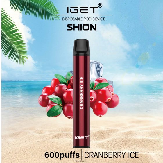 3 x IGET vape shop Shion JNJRFD12 Cranberry-Eis