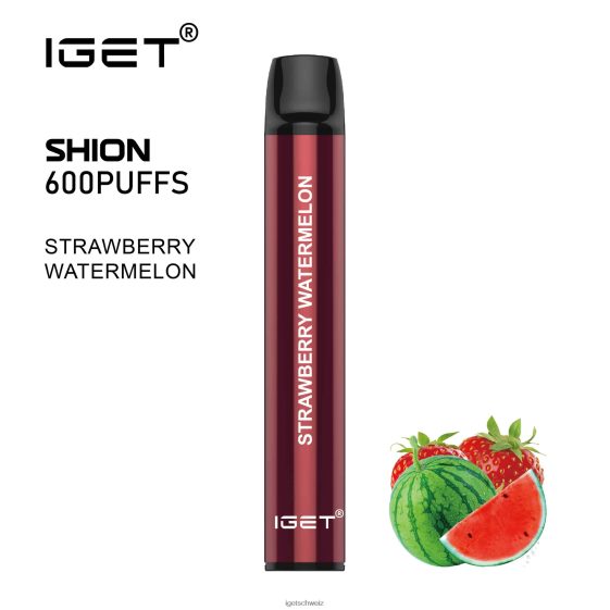 3 x IGET vape Shion JNJRFD28 Erdbeerwassermelone
