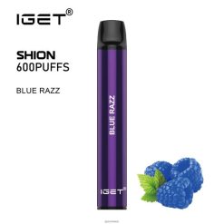 3 x IGET vape Schweiz Shion JNJRFD5 Blauer Razz