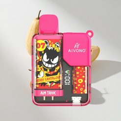 Aivono Aim Tank 9500 Puffs Kirsche Cantaloupe vape großhandel Schweiz Bis zu 9500 Puffs 18ml E-Liquid-Kapazität