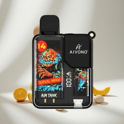 Aivono AIM-TANK 9500 Puffs Tropische Mango vape großhandel Schweiz 18ml E-Liquid-Kapazität 650mAh Akku