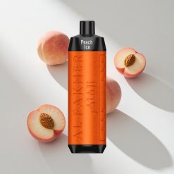 Al Fakher Crown Bar 8000 Pfirsich Eis 8000 Puffs vape großhandel Schweiz 18ml e-Liquid Kapazität 5mg Nikotin Gehalt
