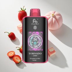 Fumot Tornado 25000 Puffs Erdbeer Minze Bonbon vape großhandel Schweiz 700mAh wiederaufladbarer Akku 20ml vorgefüllte E-Flüssigkeit