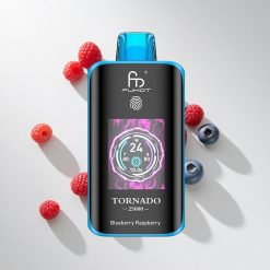 Fumot Tornado 25000 Puffs Heidelbeere Himbeere vape großhandel Schweiz HD-Bildschirm 700mAh wiederaufladbarer Akku