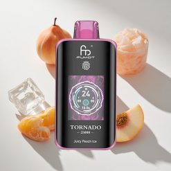 Fumot Tornado 25000 Puffs Saftiger Pfirsich Eis vape großhandel Schweiz 700mAh wiederaufladbarer Akku 20ml vorabgefüllte E-Flüssigkeit