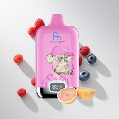 Fumot Tornado Digital Box 12000 Puffs Blaubeere Himbeere vape großhandel Schweiz 20ml E-Liquid Typ-C-Aufladung