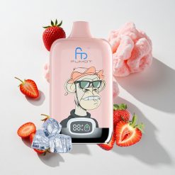 Fumot Tornado Digital Box 12000 Puffs Erdbeer-Eis vape großhandel Schweiz 20ml E-Liquid 550mAh wiederaufladbarer Akku