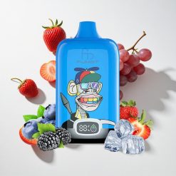 Fumot Tornado Digital Box 12000 Puffs Erdbeere Traube vape großhandel Schweiz 20ml E-Liquid 550mAh wiederaufladbarer Akku