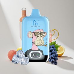 Fumot Tornado Digital Box 12000 Puffs Rosa Limonade vape großhandel Schweiz 20ml E-Liquid 550mAh wiederaufladbarer Akku