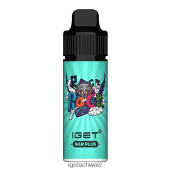 IGET bar bar plus – 6000 Züge JNJRFD623 Wassermelonen-Minz-Eis