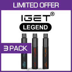 IGET bar Legend – 4000 Züge – 3er-Pack JNJRFD516