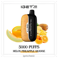 IGET bar Moon 5000 Züge JNJRFD223 Melone, Ananas, Orange