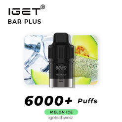 IGET bar online Bar Plus Pod 6000 Züge JNJRFD260 Meloneneis