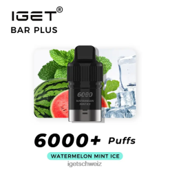 IGET bar online Bar Plus Pod 6000 Züge JNJRFD269 Wassermelonen-Minz-Eis