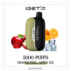 IGET bar online Moon 5000 Züge JNJRFD225 Orangenschalen-Apfel-Eis