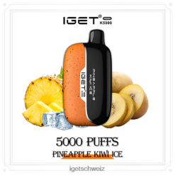 IGET bar vape online Moon 5000 Züge JNJRFD224 Ananas-Kiwi-Eis
