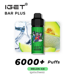 IGET bar vape online Riegel plus 6000 Züge JNJRFD250 Meloneneis