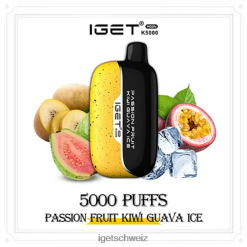 IGET online Moon 5000 Züge JNJRFD212 Passionsfrucht-Kiwi-Guaven-Eis