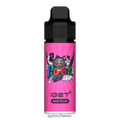 IGET vape bar plus – 6000 Züge JNJRFD655 Erdbeer-Wassermelonen-Eis