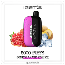 IGET vape Moon 5000 Züge JNJRFD227 Granatapfel-Kiwi-Eis