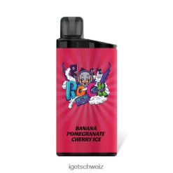 IGET vape Riegel 3500 Züge JNJRFD295 Bananen-Granatapfel-Kirsch-Eis
