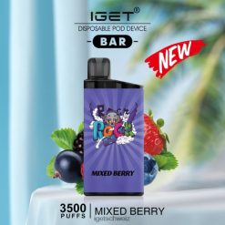 IGET vape-Riegel – 3500 Züge JNJRFD487 gemischte Beeren