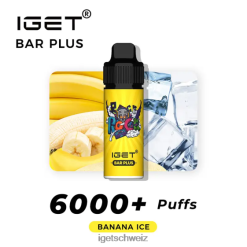 IGET vape Riegel plus 6000 Züge JNJRFD244 Bananeneis