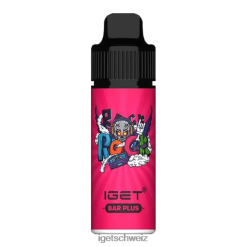 IGET vape Schweiz bar plus – 6000 Züge JNJRFD611 Kirschgranatapfel
