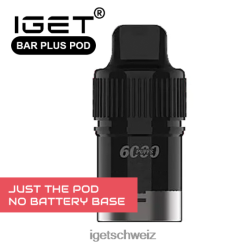 IGET vape Schweiz bar plus – nur Pod – Bananeneis – 6000 Züge (keine Batteriebasis) JNJRFD668 Nur Bananeneis