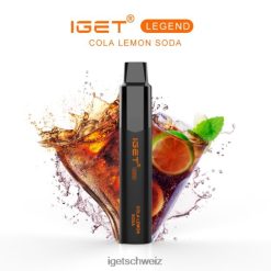 IGET vape Schweiz-Legende – 4000 Züge JNJRFD576 Cola-Zitronen-Soda
