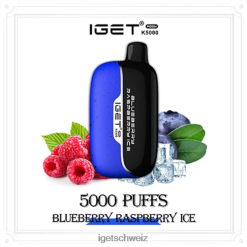 IGET vape Schweiz Moon 5000 Züge JNJRFD213 Blaubeer-Himbeer-Eis