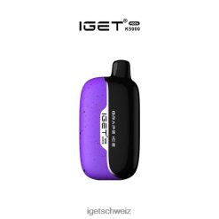 IGET vape Schweiz Moon – 5000 Züge JNJRFD435 Traubeneis