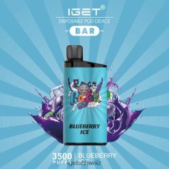 IGET vape Schweiz-Riegel – 3500 Züge JNJRFD525 Blaubeereis