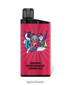 IGET vape shop bar JNJRFD148 Bananen-Granatapfel-Kirsch-Eis
