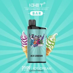 IGET vape shop-Riegel – 3500 Züge JNJRFD454 Eiscreme