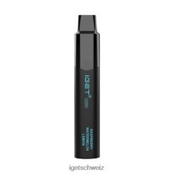 Nikotinfrei IGET vape Schweiz Legend 4000 Züge JNJRFD404 Himbeere, Wassermelone, Zitrone