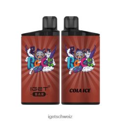Nikotinfreier IGET bar buy online-Riegel, 3500 Züge JNJRFD391 Cola-Eis