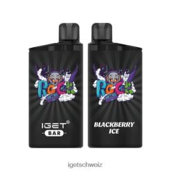 Nikotinfreier IGET bar vape online-Riegel, 3500 Züge JNJRFD387 Brombeereis