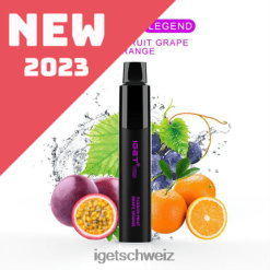online IGET vapes-Legende – 4000 Züge JNJRFD648 Passionsfrucht, Traube, Orange