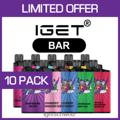online IGET vapes Riegel – 3500 Züge – 10er-Pack JNJRFD484