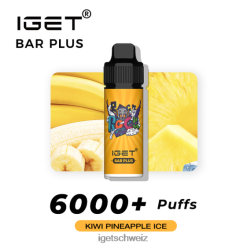 online IGET vapes Riegel plus 6000 Züge JNJRFD234 Kiwi-Ananas-Eis