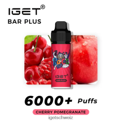 online IGET vapes Riegel plus 6000 Züge JNJRFD243 Kirschgranatapfel