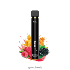 online IGET vapes xxl 1800 Züge JNJRFD356 Brombeere, Himbeere, Orange
