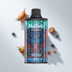 Vapsolo Super 15000 Puffs Blaubeere-Eis vape großhandel Schweiz 40ml E-Liquid 850mah Mesh Coil