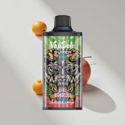 Vapsolo Super 15000 Puffs Doppelapfel vape großhandel Schweiz E-Liquid: 40ml, Battery Capacity: 850mah Mesh Coil