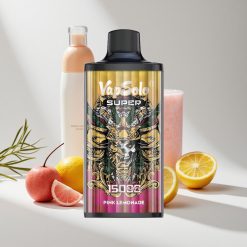 Vapsolo Super 15000 Puffs Einweg-Vape Super Rosa Limonade vape großhandel Schweiz E-Liquid: 40ml, Nikotinstärke: 20 mg/ml, 50 mg/ml