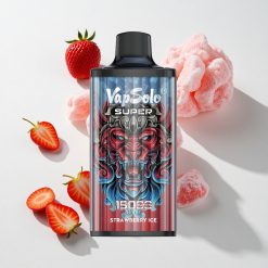 Vapsolo Super 15000 Puffs Erdbeer-Eis vape großhandel Schweiz Kartongröße: 44 43 26,5CM E-Liquid: 40ml